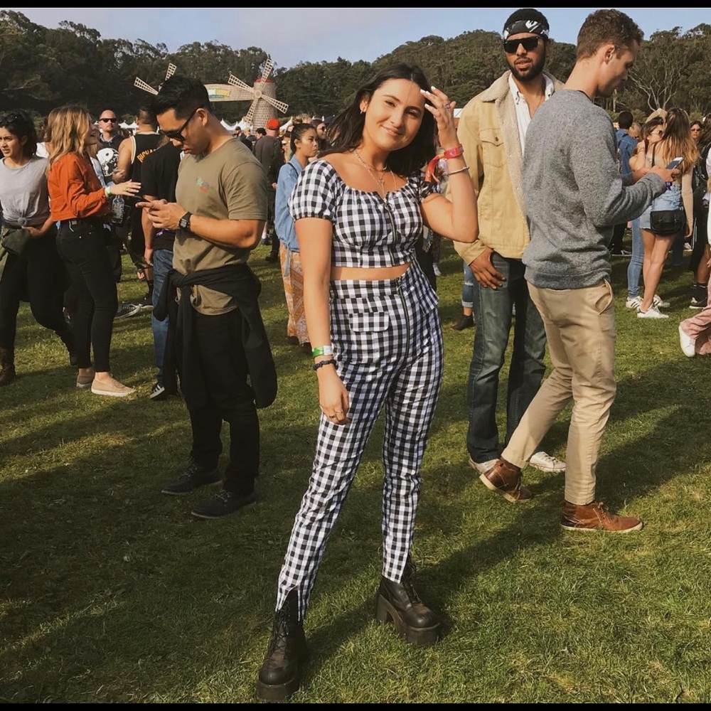 Urban Outfitters Gingham Crop Top